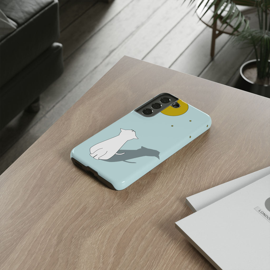 Cute Cat Phone Case, Tough Phone Cover, Pet Lover Gift, Unique Case, Animal Decor, Birthday Gift