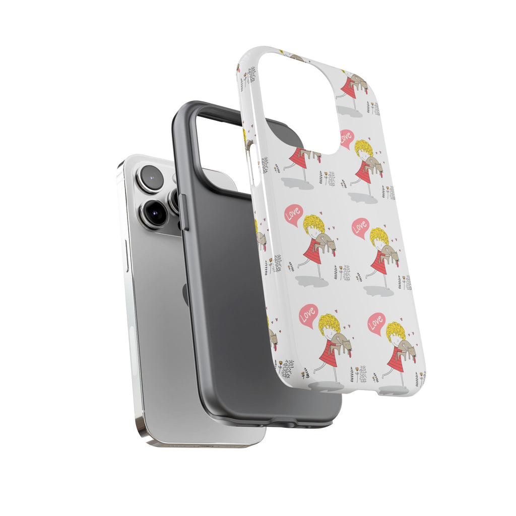 Love-Themed Phone Case | Cute Pet Lover Accessory, Perfect Gift for Birthdays, Anniversaries, Animal Lovers, Valentine's Day