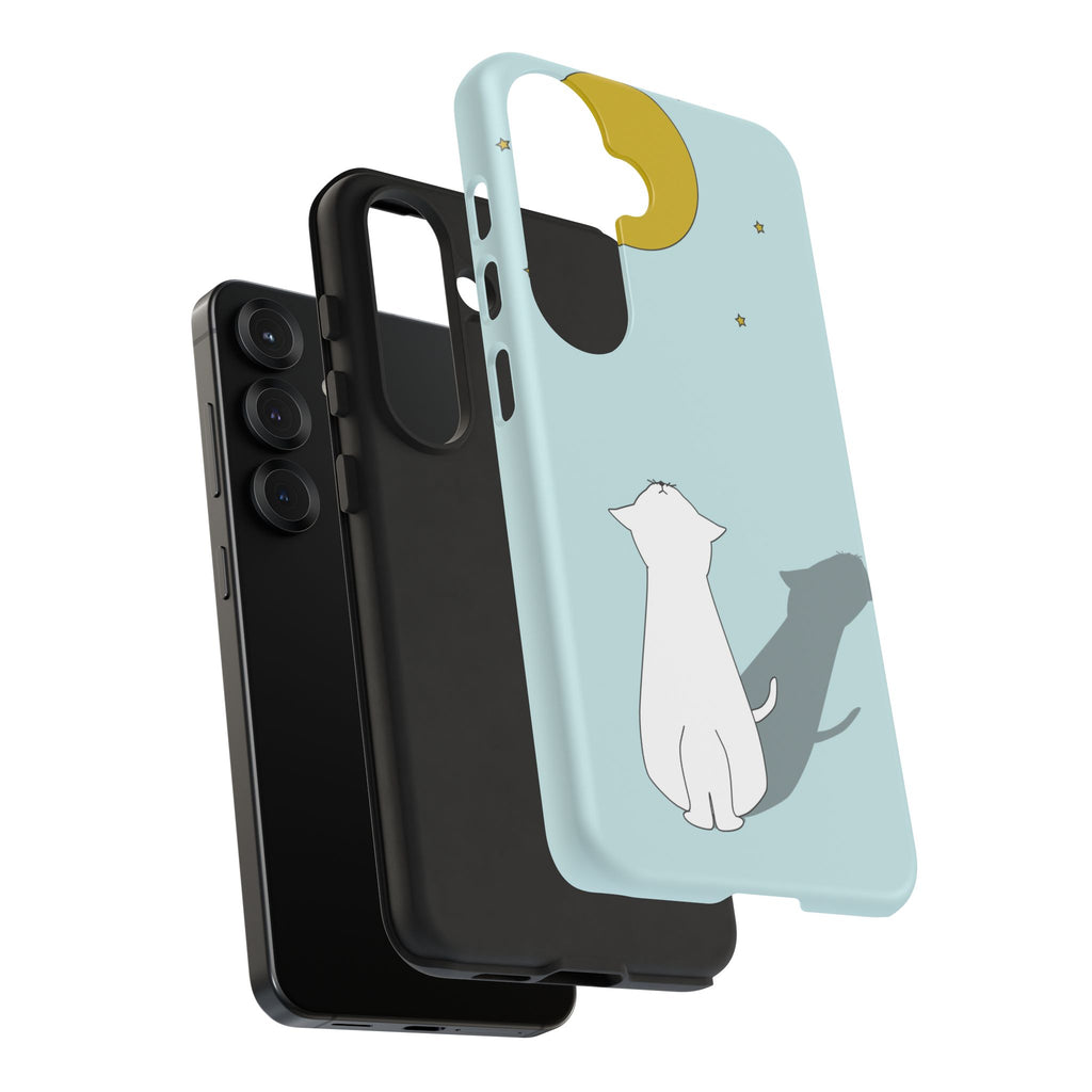 Cute Cat Phone Case, Tough Phone Cover, Pet Lover Gift, Unique Case, Animal Decor, Birthday Gift