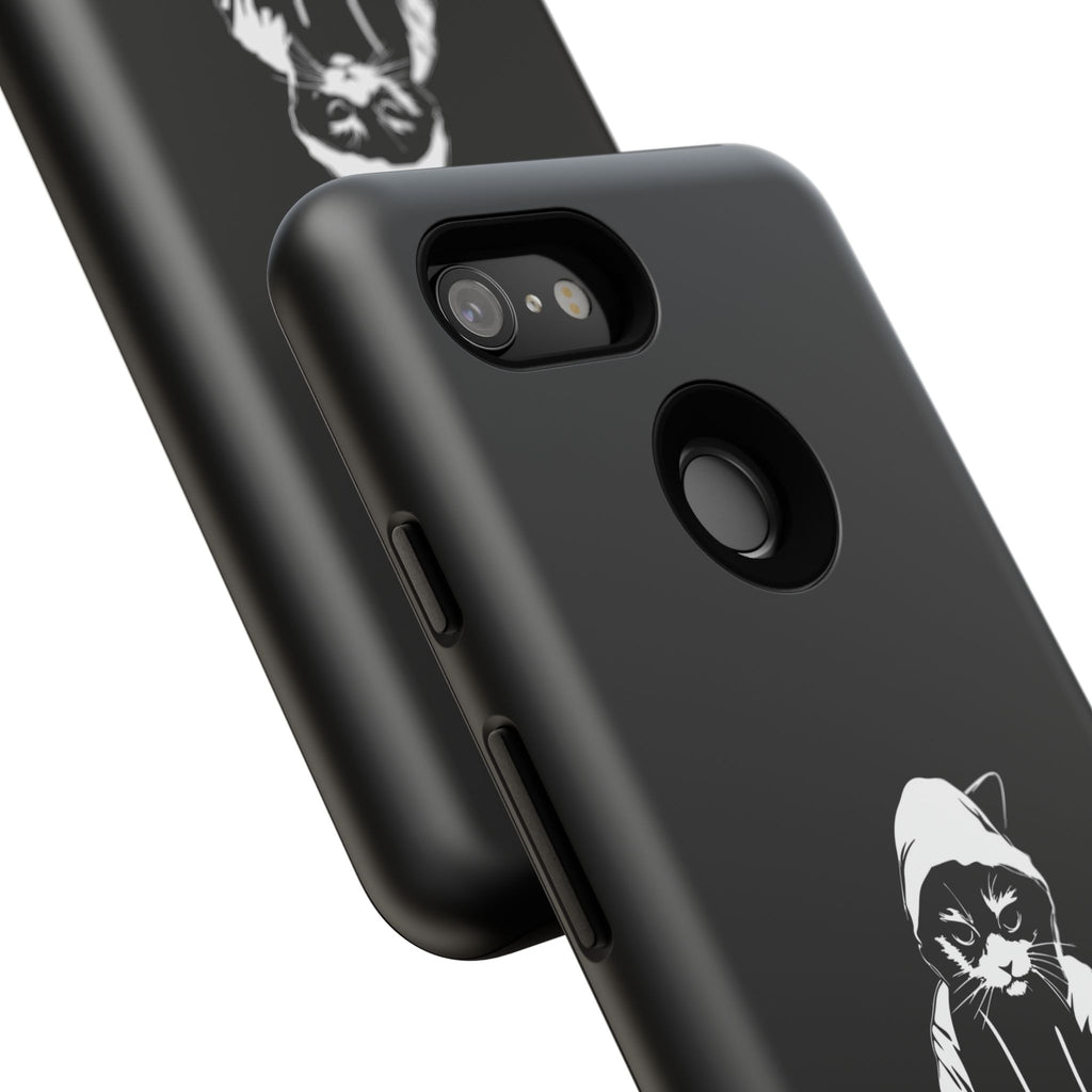 DJ Cat Phone Case, Tough Phone Cover, Pet Lover Gift, Music Enthusiast Accessory, Cute Cat Decor, Unique Case Design
