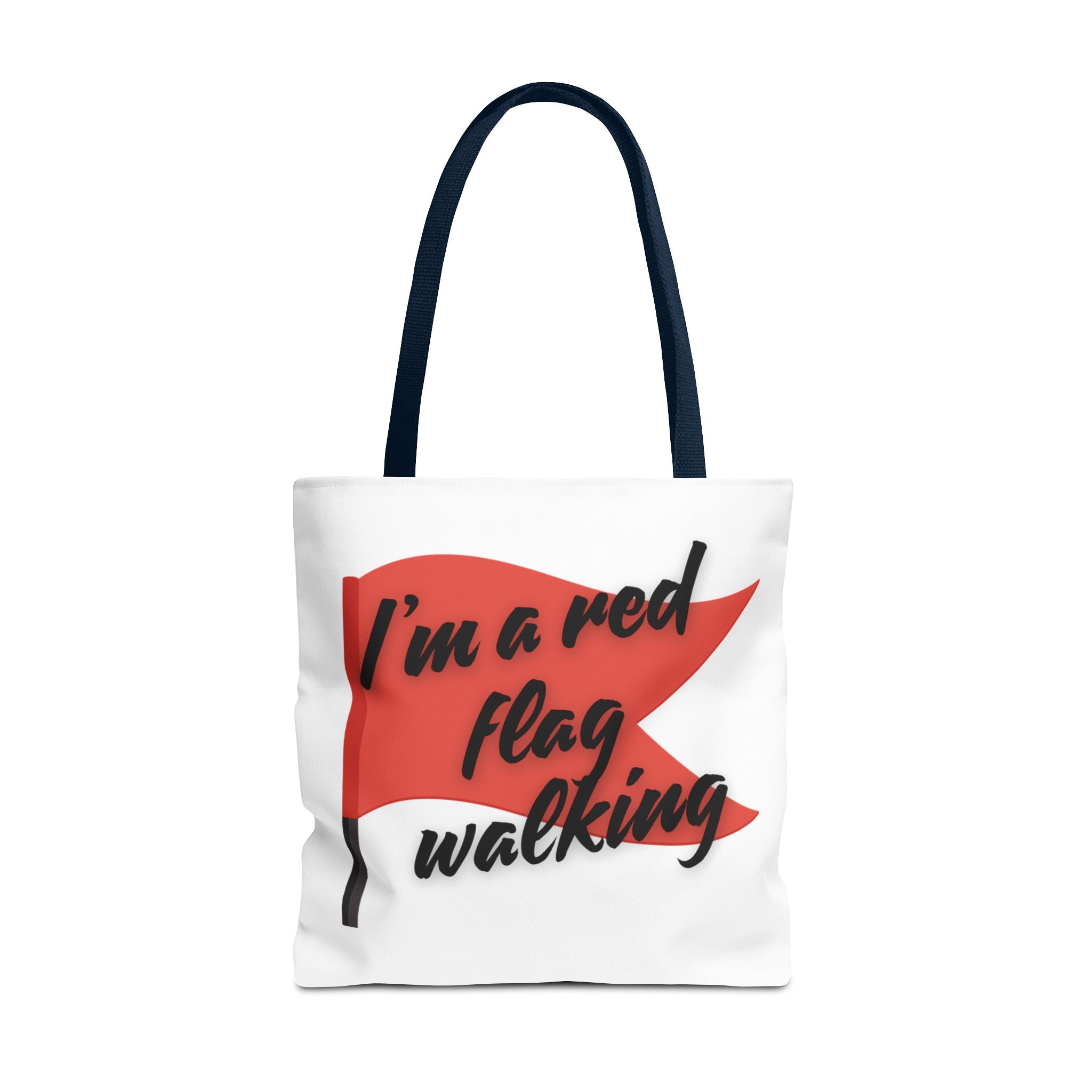 Red Flag Tote Bag, Fun Gift for Friends, Perfect for Beach Days, Casual Shopping, and Everyday Use
