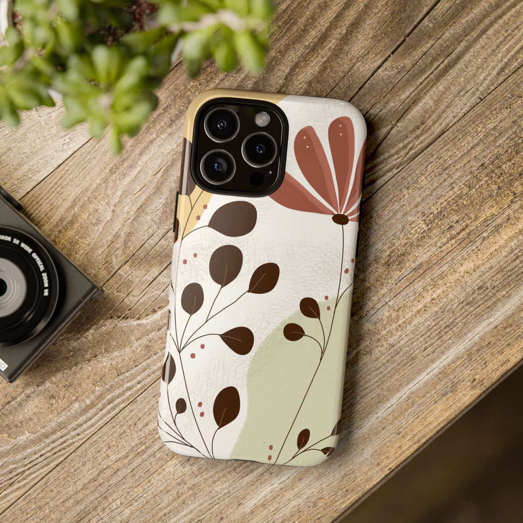 Floral Phone Case - Stylish Tough Cases for Women, Trendy Phone Cover, Gift for Her, Birthday Present, Everyday Use