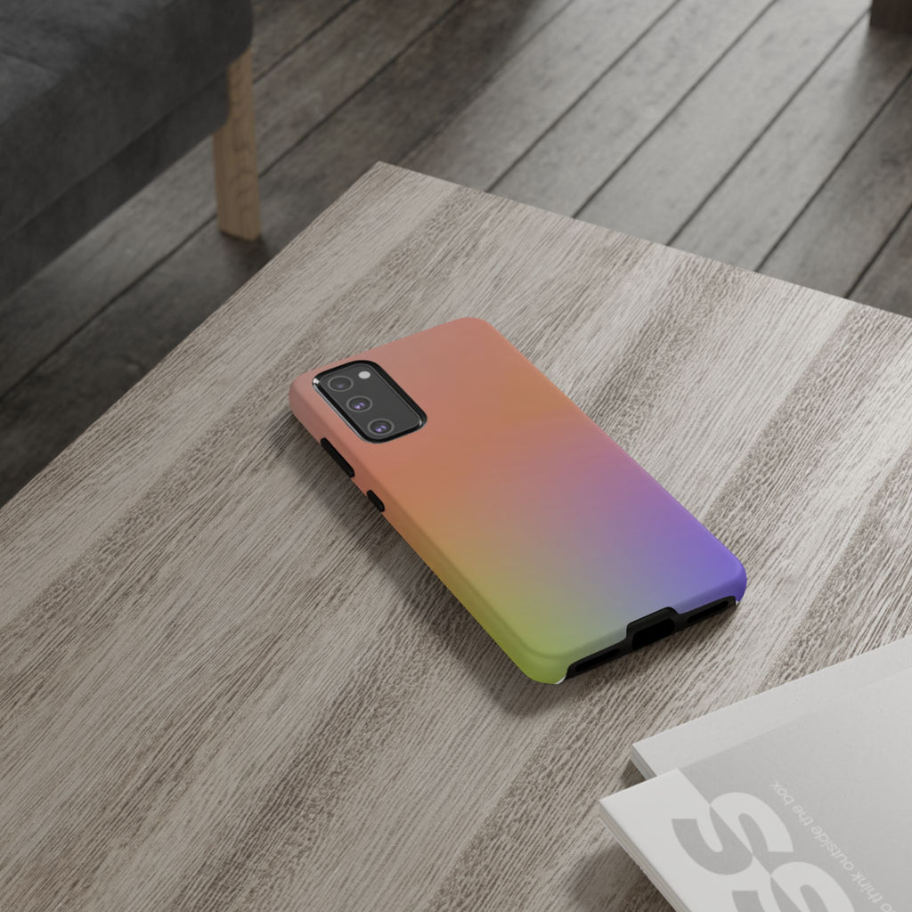 Colorful Gradient Phone Case, Tough Cases for iPhone, Customizable Phone Cover, Trendy Tech Accessory, Gift for Tech Lovers