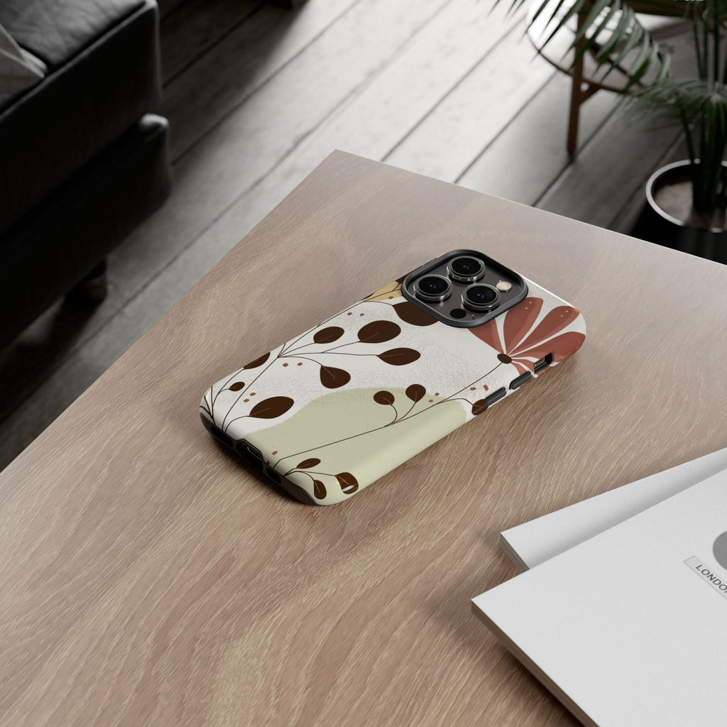 Floral Phone Case - Stylish Tough Cases for Women, Trendy Phone Cover, Gift for Her, Birthday Present, Everyday Use