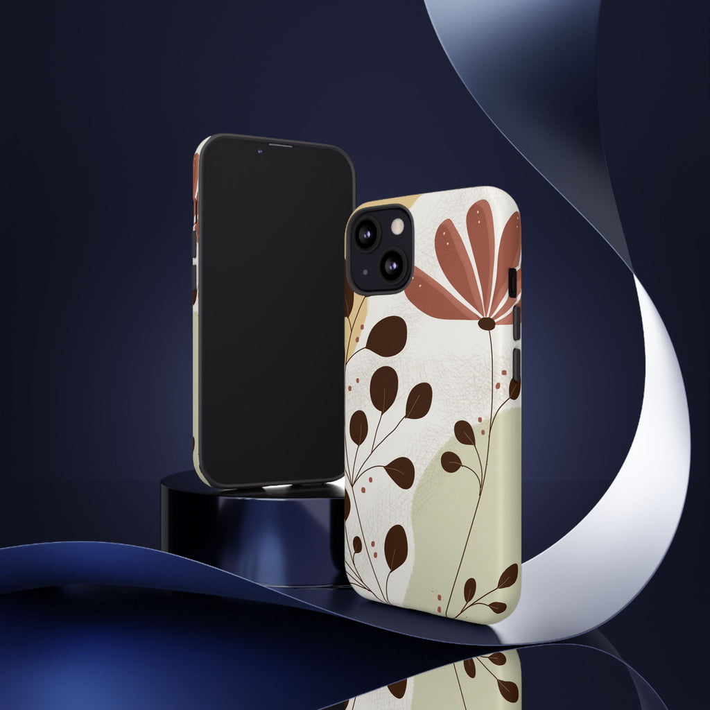 Floral Phone Case - Stylish Tough Cases for Women, Trendy Phone Cover, Gift for Her, Birthday Present, Everyday Use