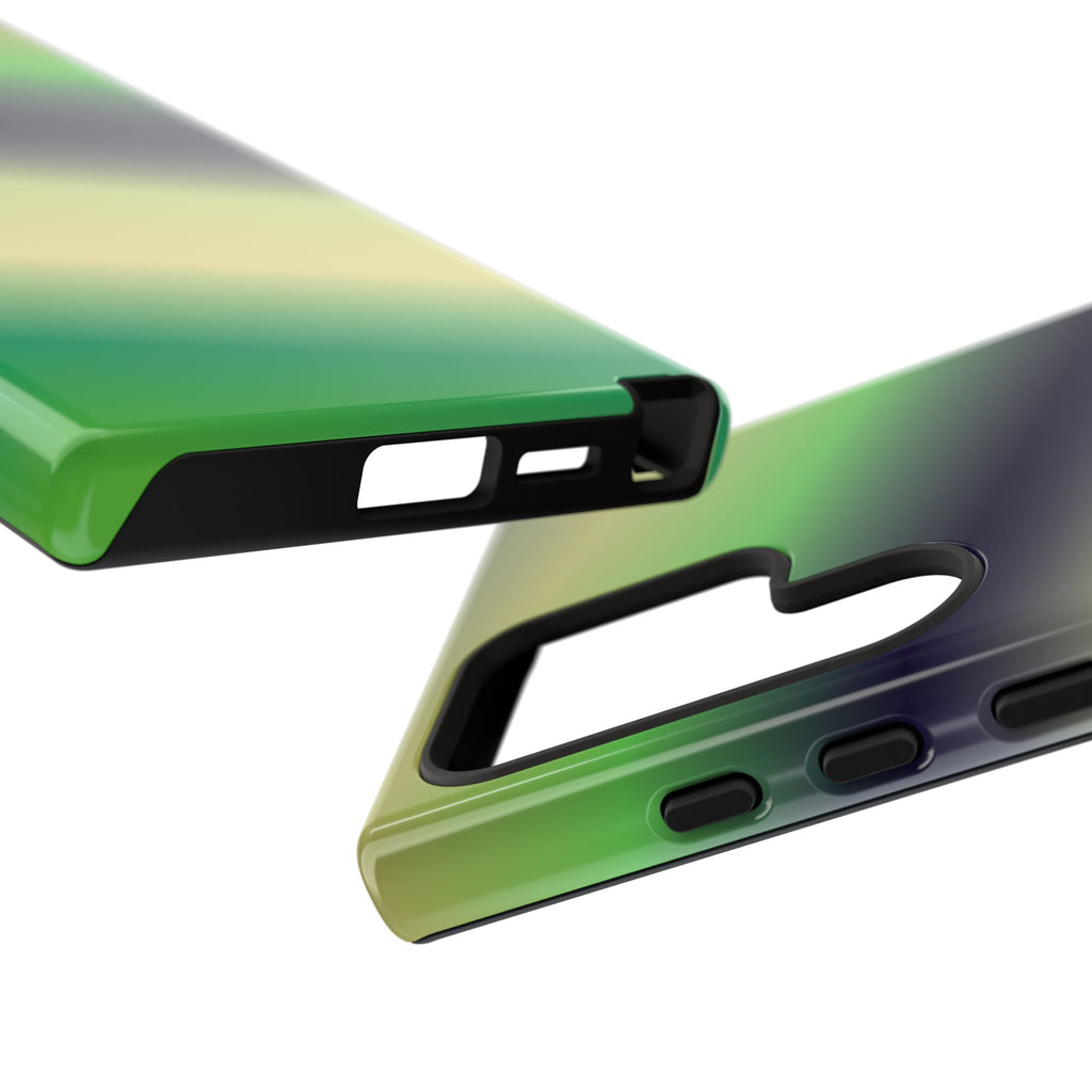 Gradient Phone Case - Tough Cases, Unique Cell Phone Cover, Stylish Tech Accessories, Green and Black Gradient, Perfect Gift