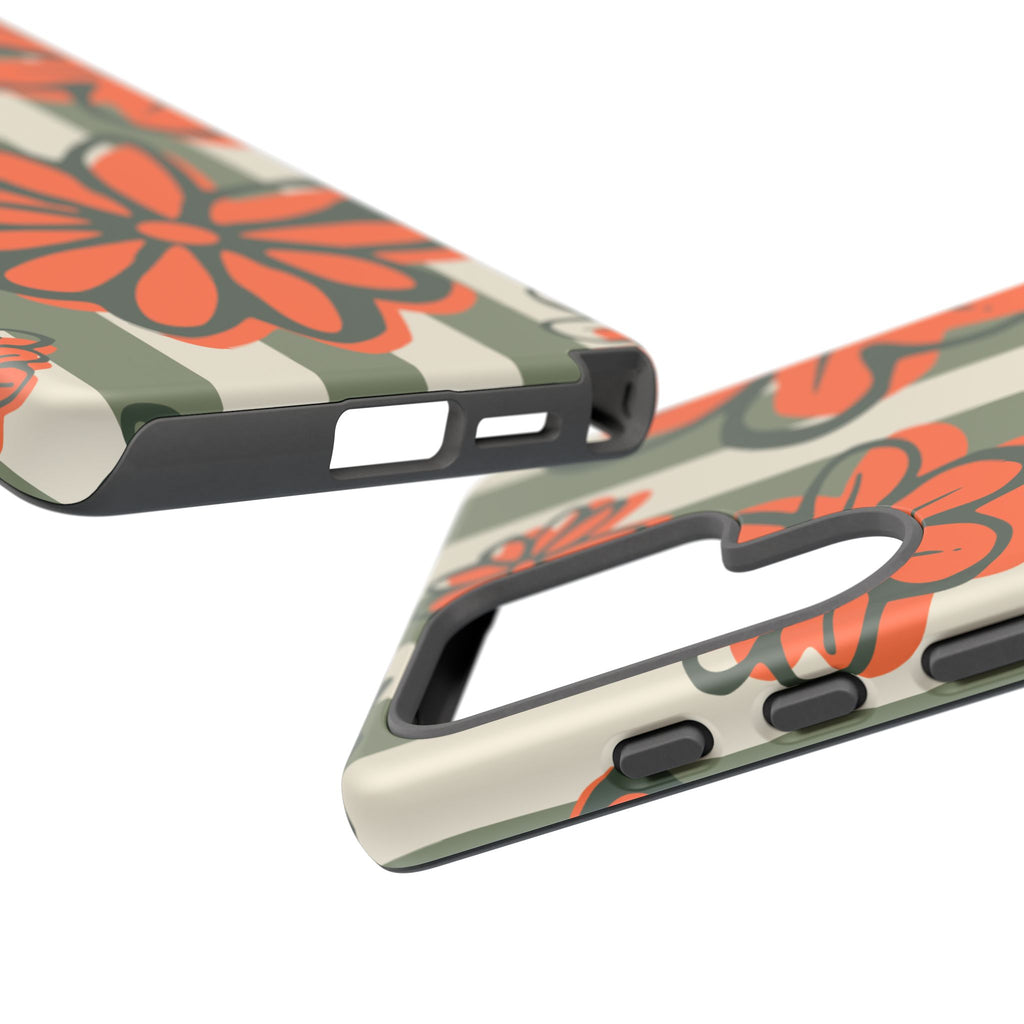 Floral Tough Phone Case - Trendy Protector for Pet Lovers, Super Cute Gift, Floral Design, Stylish Phone Cover, Unique Accessory