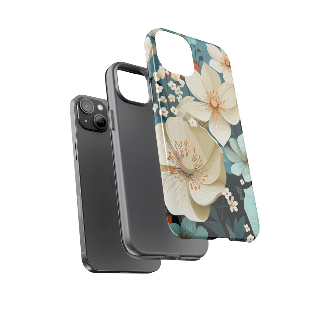 Floral Phone Case, Stylish Tough Cases with Botanical Design, Flower Print Phone Cover, Gifts for Nature Lovers, Eco-Friendly Mobile Cover