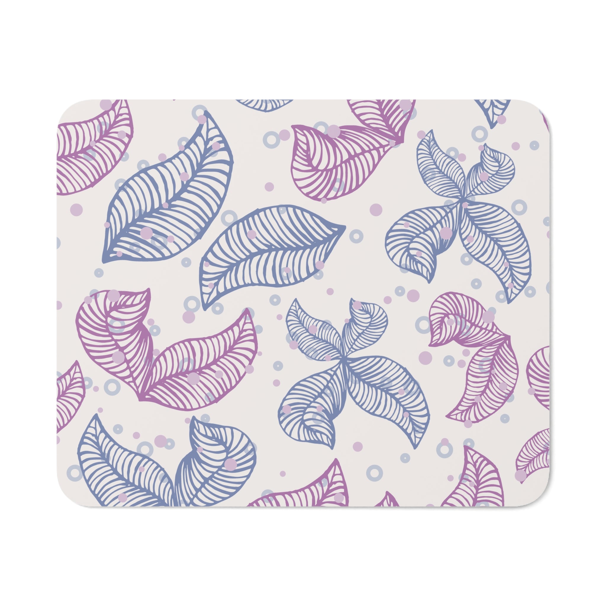 Floral Desk Mouse Pad - Elegant Leaf Design for Home Office, Computer Accessories, Gift for Professionals, Work Desk Decor, Flower Pattern
