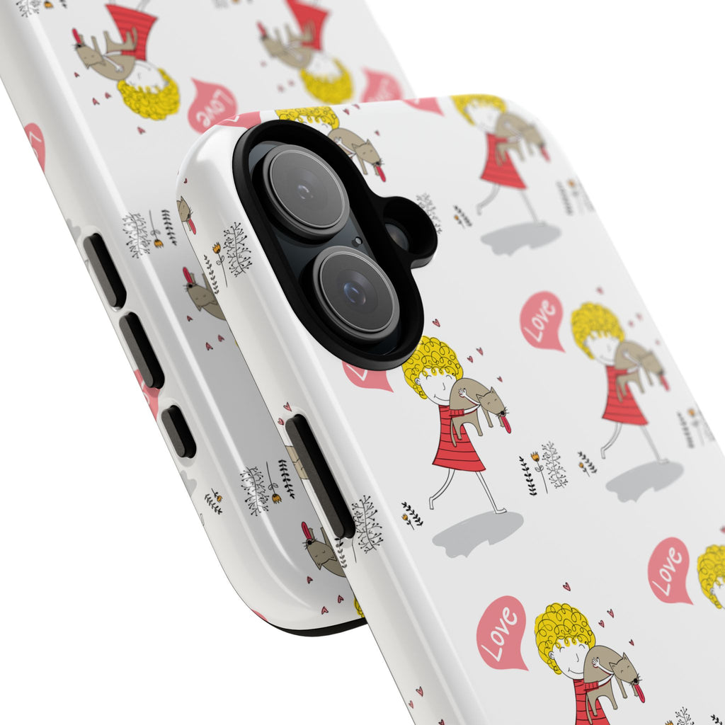Love-Themed Phone Case | Cute Pet Lover Accessory, Perfect Gift for Birthdays, Anniversaries, Animal Lovers, Valentine's Day
