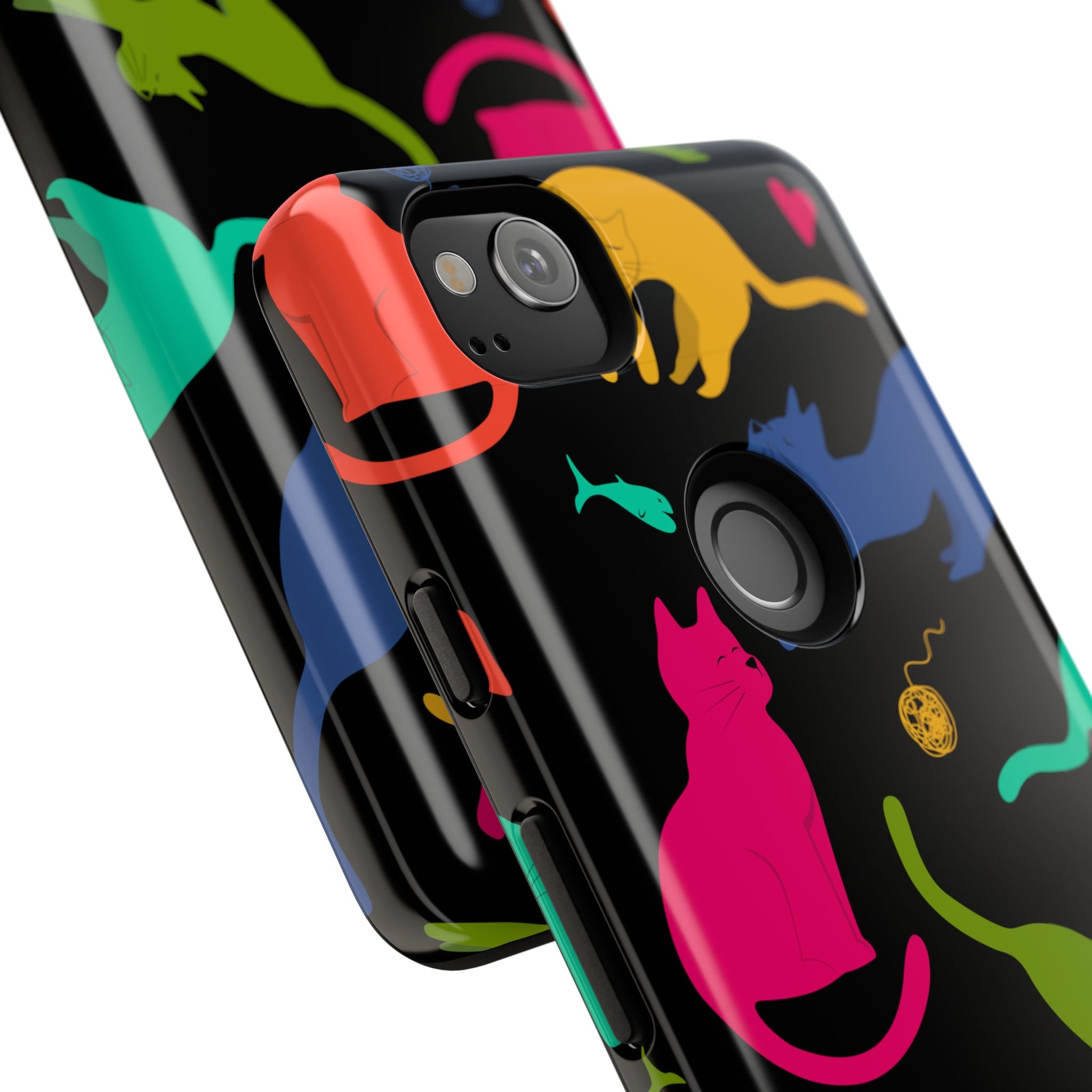 Colorful Cat Phone Case - Fun Pet Lover Accessory, Paw-some Gift for Cat Owners, Colorful Protective Cover, Cute Animal Phone [...]