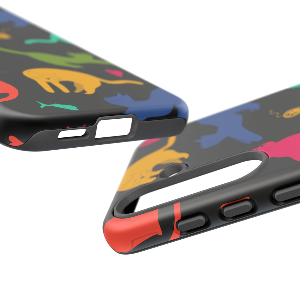 Colorful Cat Phone Case - Fun Pet Lover Accessory, Paw-some Gift for Cat Owners, Colorful Protective Cover, Cute Animal Phone [...]