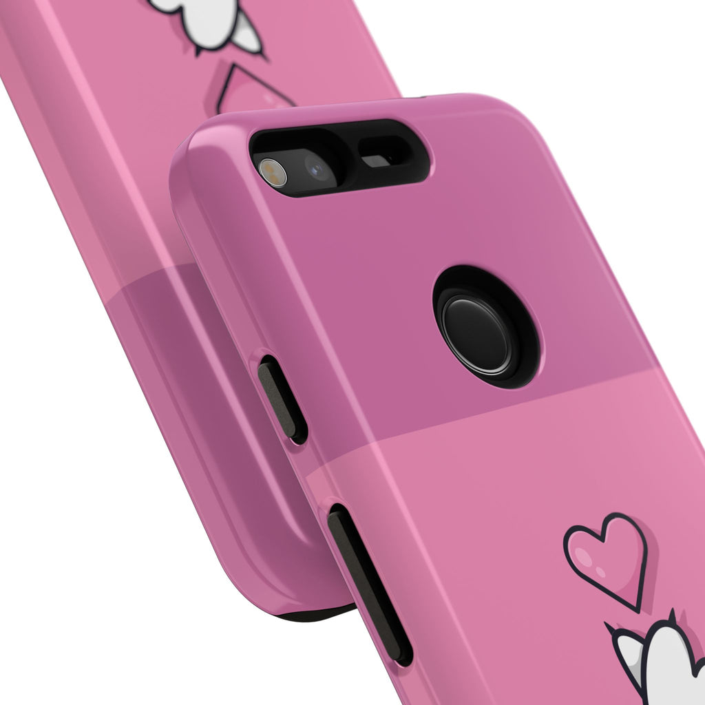 Cute Cat Paw Phone Case, Playful Pet Lover Gift, Animal Print Phone Cover, Heart Design Case, Fun Feminine Case, Kawaii Style