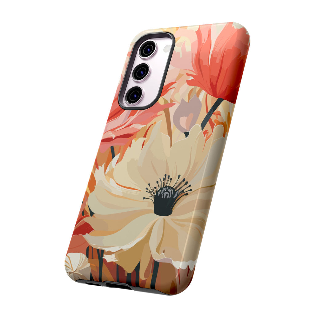 Floral Phone Case, Tough Protective Cover for Floral Lovers, Perfect Gift for Friends, Spring Celebration, Art Lovers Gift