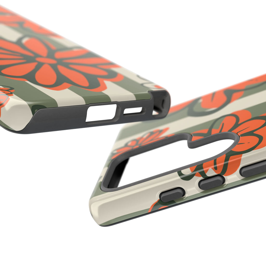 Floral Tough Phone Case - Trendy Protector for Pet Lovers, Super Cute Gift, Floral Design, Stylish Phone Cover, Unique Accessory