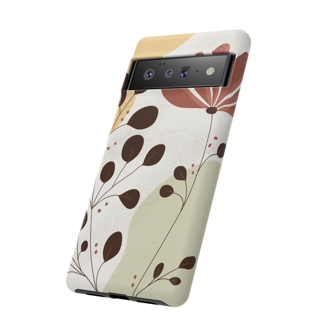 Floral Phone Case - Stylish Tough Cases for Women, Trendy Phone Cover, Gift for Her, Birthday Present, Everyday Use
