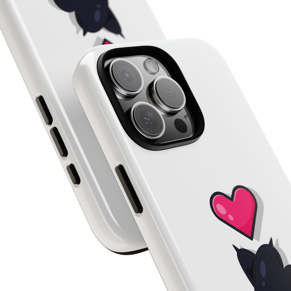 Cute Cat Love Phone Case, Tough Cell Phone Cover, Animal Lover Gifts, Pet Parent Accessories, Valentine's Day Essentials