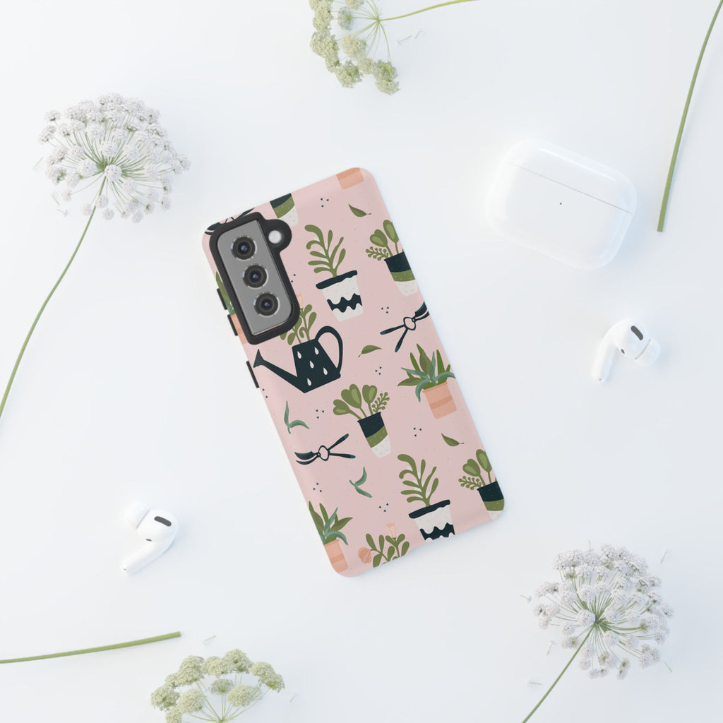 Floral Phone Case, Cute Plant Lover Case, Gift for Gardeners, Phone Cover, Green Thumb Accessories, Mother's Day Gift