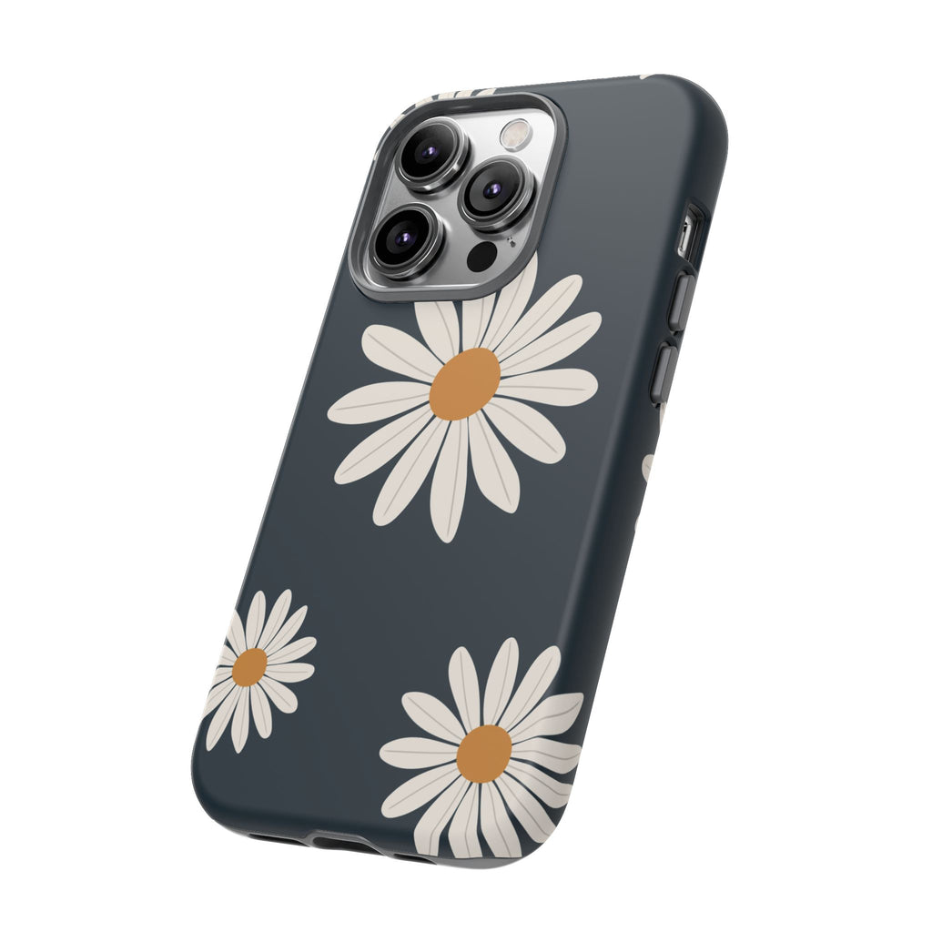 Daisy Phone Case, Floral Phone Cover, Tough Phone Case, Gift for Flower Lovers, Smartphone Accessory, Spring Design