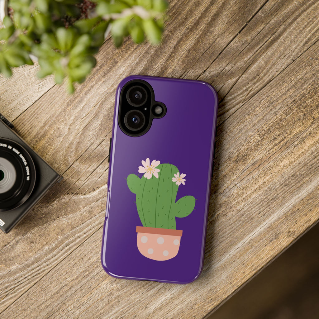 Cactus Phone Case, Tough Cases, Cute Floral, Trending Design, Unique Gift, Phone Accessories, Summer Vibe, Nature Lover