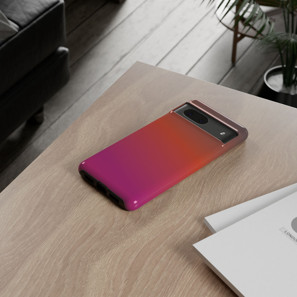 Gradient Phone Case, Custom Tough Case, Durable Phone Accessory, Vibrant Design, Gift for Tech Lovers, Birthday and Holiday Present