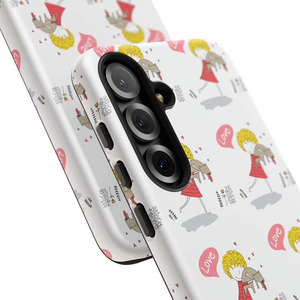 Love-Themed Phone Case | Cute Pet Lover Accessory, Perfect Gift for Birthdays, Anniversaries, Animal Lovers, Valentine's Day