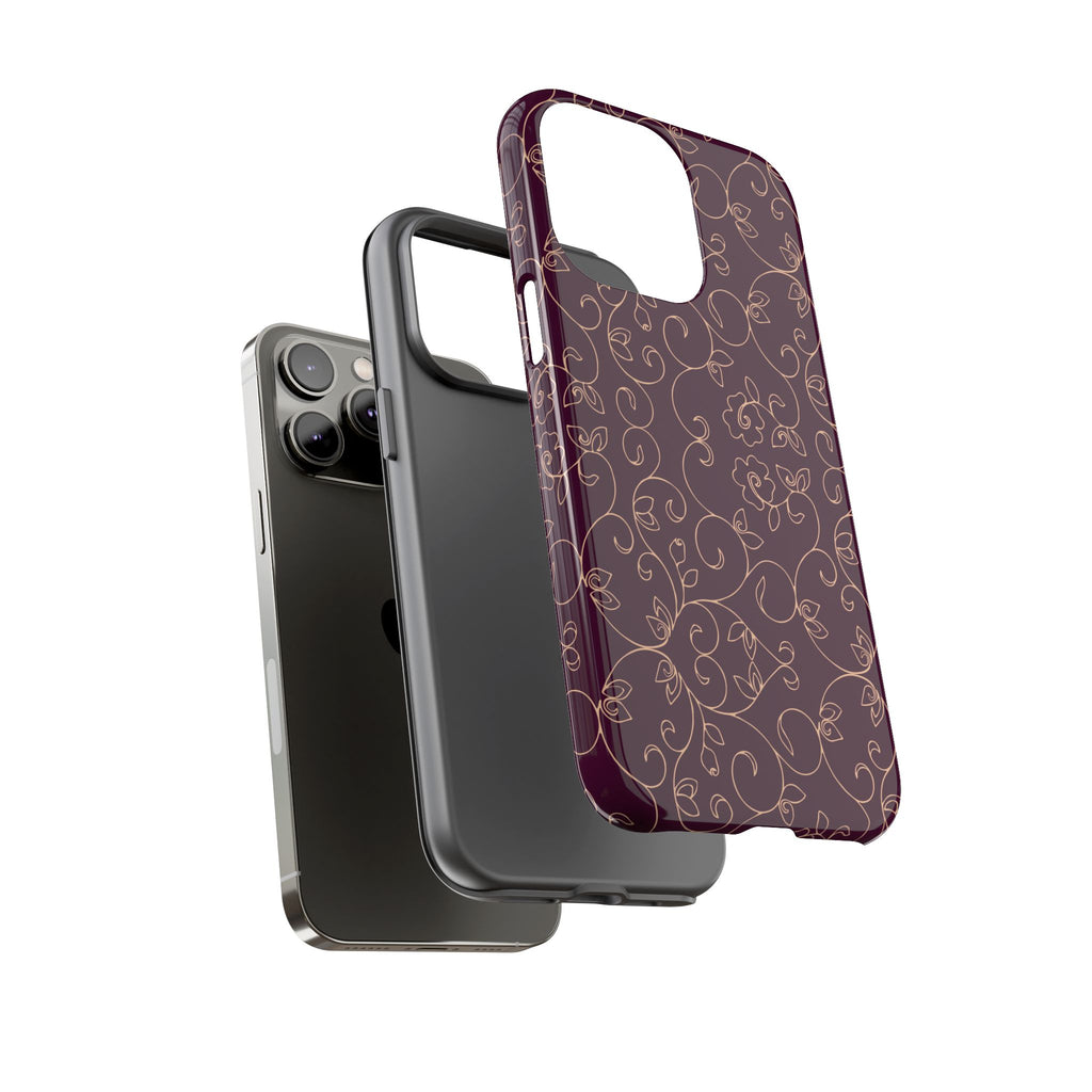 Elegant Floral Phone Case | Durable Mobile Cover, Gift for Her, Floral Design, Stylish Accessory, Phone Protection