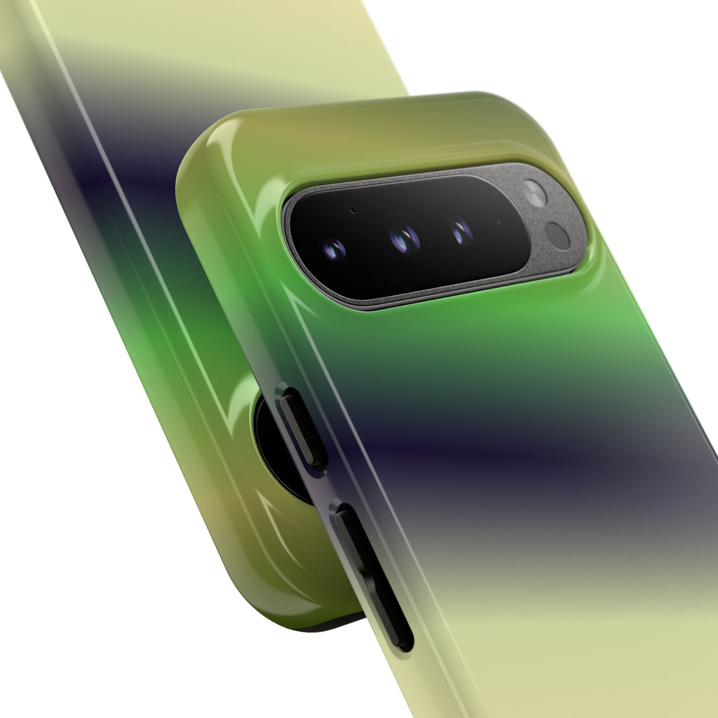 Gradient Phone Case - Tough Cases, Unique Cell Phone Cover, Stylish Tech Accessories, Green and Black Gradient, Perfect Gift