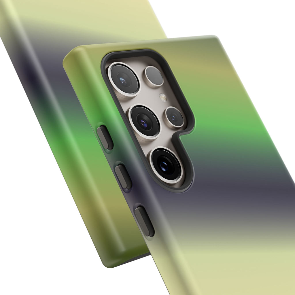 Gradient Phone Case - Tough Cases, Unique Cell Phone Cover, Stylish Tech Accessories, Green and Black Gradient, Perfect Gift