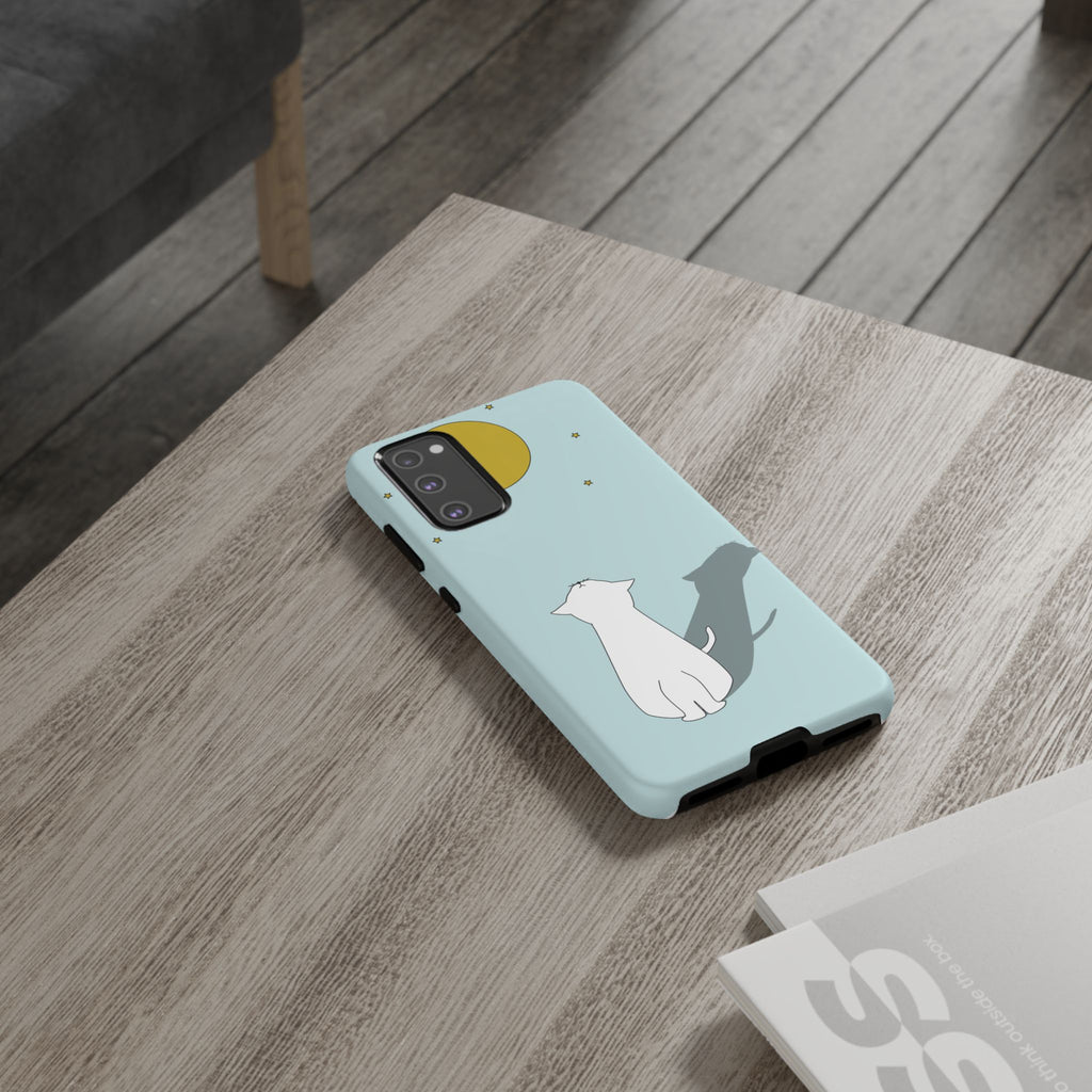 Cute Cat Phone Case, Tough Phone Cover, Pet Lover Gift, Unique Case, Animal Decor, Birthday Gift