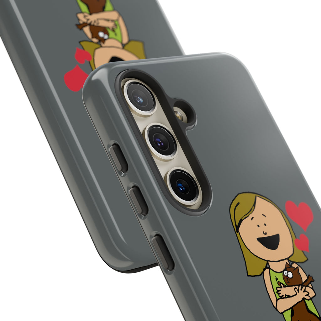Pet Lover's Phone Case, Cute Animal Phone Cover, Gift for Dog Lovers, Cartoon Design, Fun Smartphone Accessory