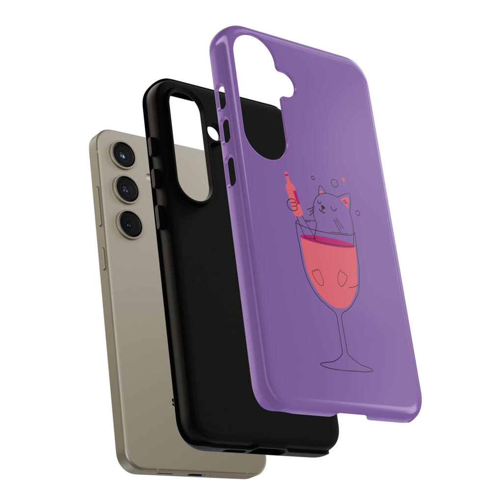 Cute Cat Phone Case, Fun Gift for Cat Lovers, Colorful Phone Cover, Pet Lover Accessory, Unique Cat Themed Case