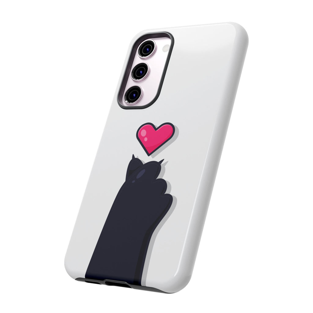 Cute Cat Love Phone Case, Tough Cell Phone Cover, Animal Lover Gifts, Pet Parent Accessories, Valentine's Day Essentials