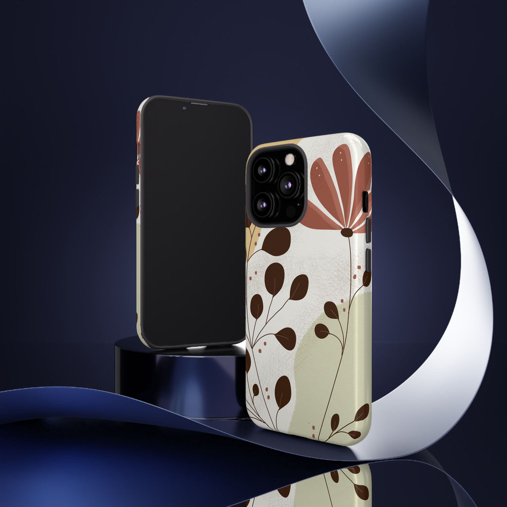Floral Phone Case - Stylish Tough Cases for Women, Trendy Phone Cover, Gift for Her, Birthday Present, Everyday Use