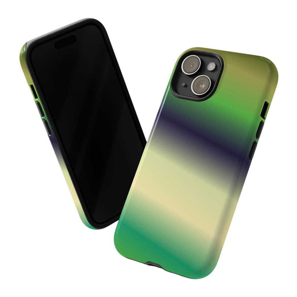 Gradient Phone Case - Tough Cases, Unique Cell Phone Cover, Stylish Tech Accessories, Green and Black Gradient, Perfect Gift