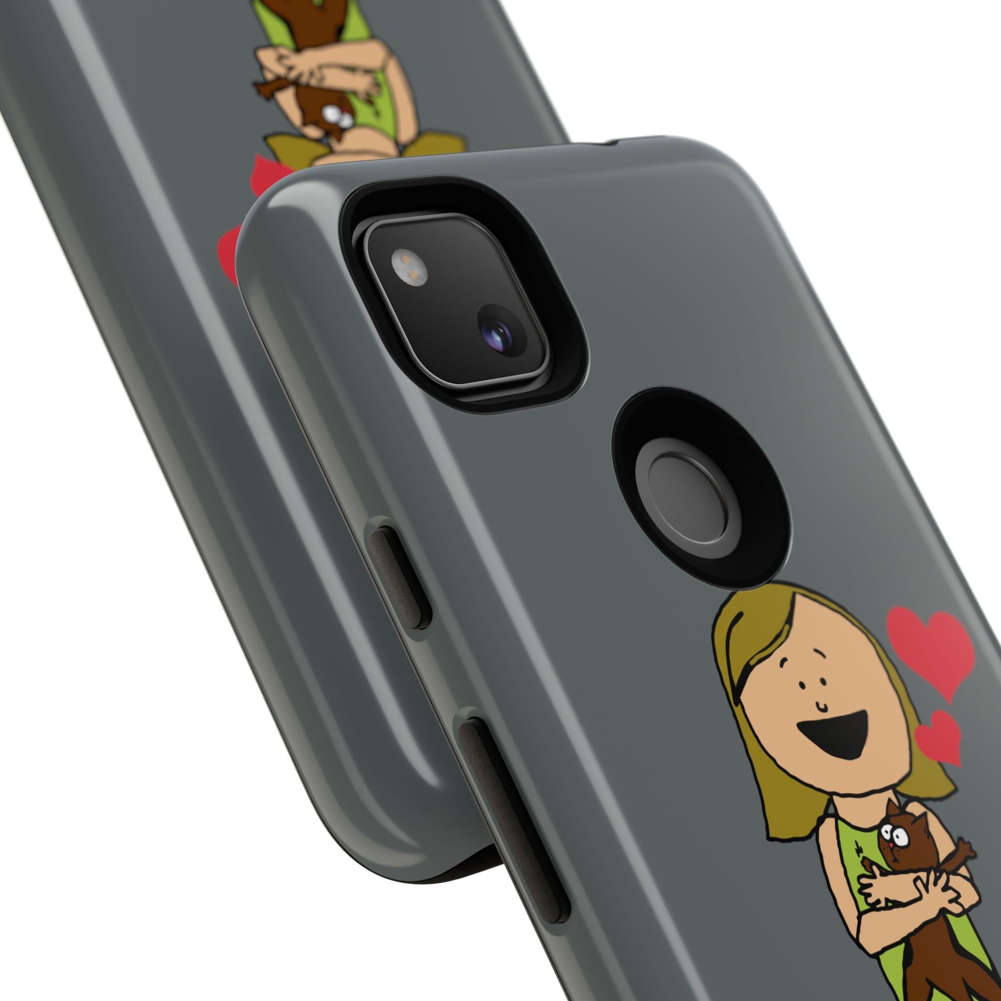 Pet Lover's Phone Case, Cute Animal Phone Cover, Gift for Dog Lovers, Cartoon Design, Fun Smartphone Accessory