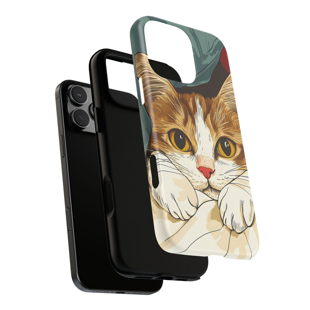 Cute Cat Phone Case - Ideal for Cat Lovers, Pet Owners, Birthday Gifts, Smartphone Accessories, Funny Pet Humor