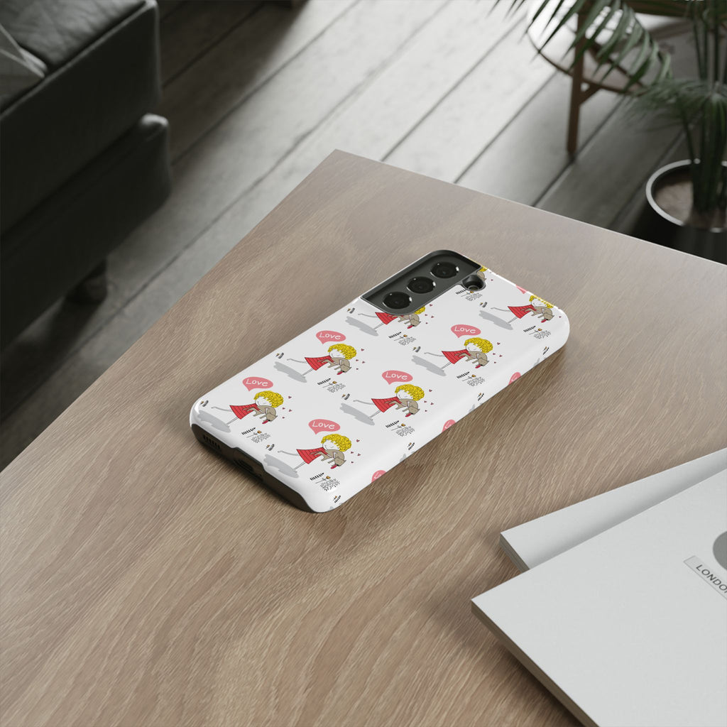 Love-Themed Phone Case | Cute Pet Lover Accessory, Perfect Gift for Birthdays, Anniversaries, Animal Lovers, Valentine's Day