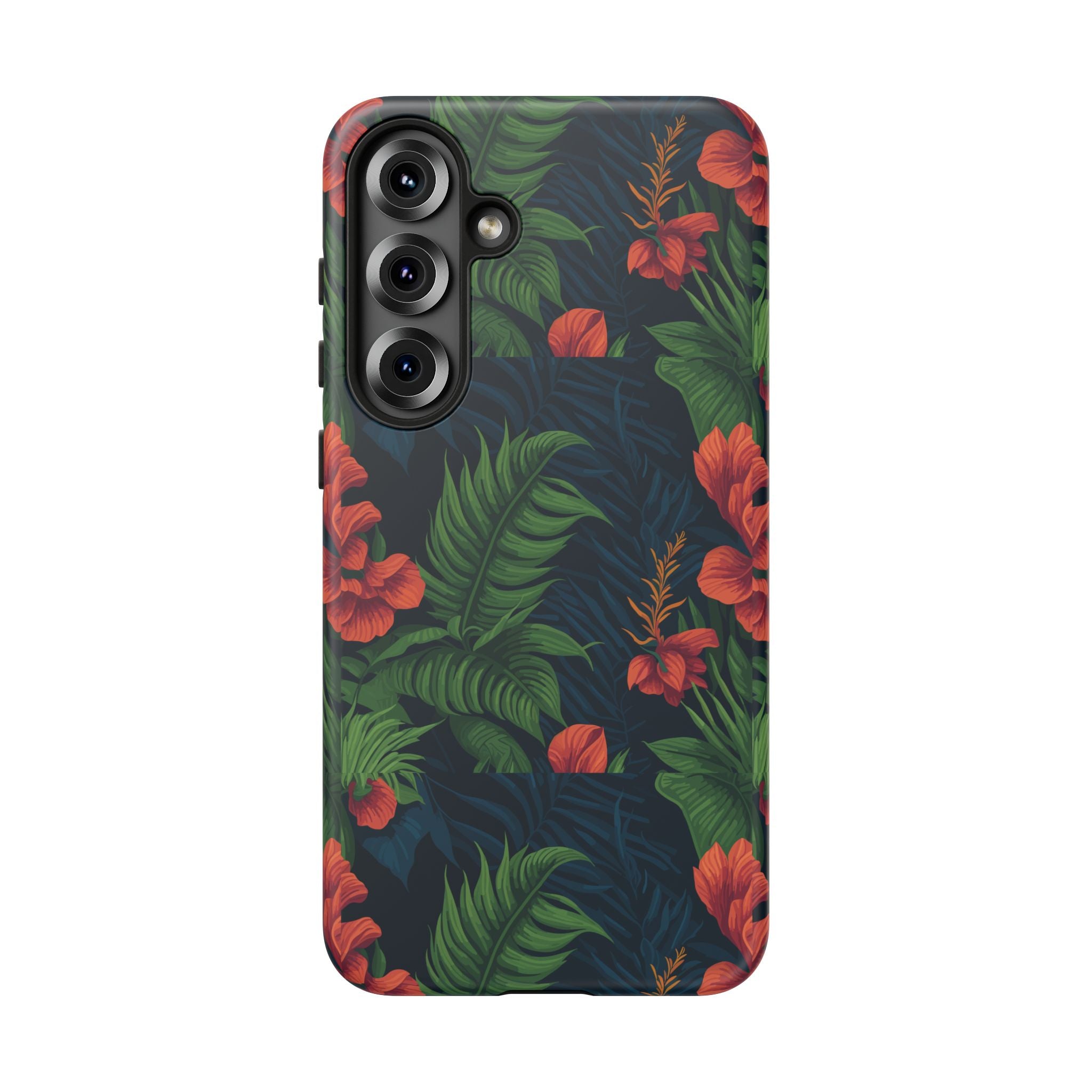 Tropical Phone Case with Floral Design, Eco-Friendly Protection for Summer Vibes, Ideal Gift for Nature Lovers, Vibrant Background