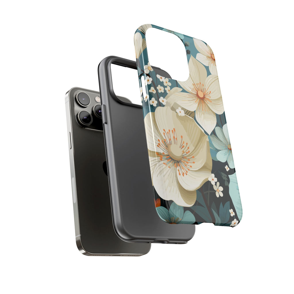 Floral Phone Case, Stylish Tough Cases with Botanical Design, Flower Print Phone Cover, Gifts for Nature Lovers, Eco-Friendly Mobile Cover