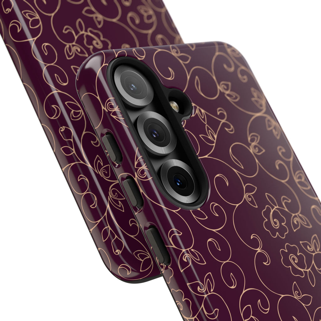 Elegant Floral Phone Case | Durable Mobile Cover, Gift for Her, Floral Design, Stylish Accessory, Phone Protection