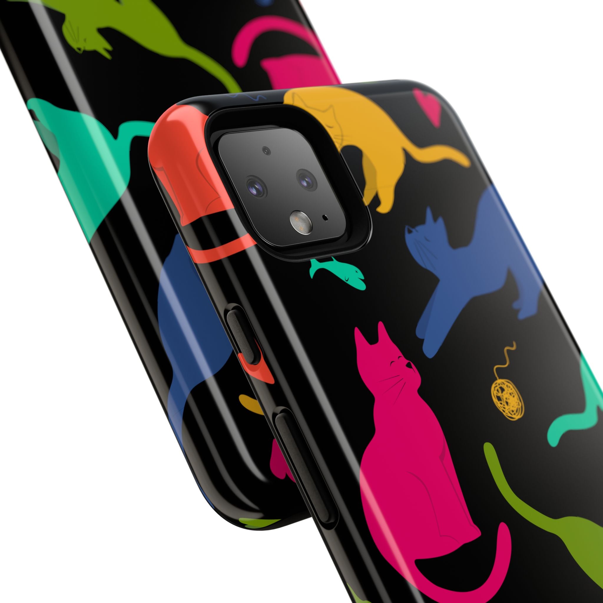 Colorful Cat Phone Case - Fun Pet Lover Accessory, Paw-some Gift for Cat Owners, Colorful Protective Cover, Cute Animal Phone [...]