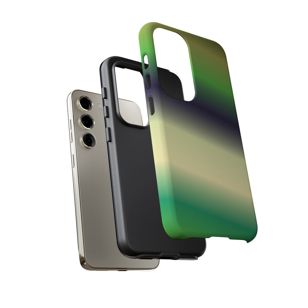 Gradient Phone Case - Tough Cases, Unique Cell Phone Cover, Stylish Tech Accessories, Green and Black Gradient, Perfect Gift