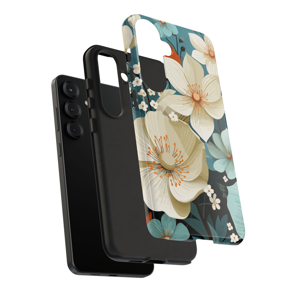Floral Phone Case, Stylish Tough Cases with Botanical Design, Flower Print Phone Cover, Gifts for Nature Lovers, Eco-Friendly Mobile Cover
