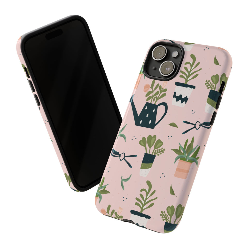 Floral Phone Case, Cute Plant Lover Case, Gift for Gardeners, Phone Cover, Green Thumb Accessories, Mother's Day Gift