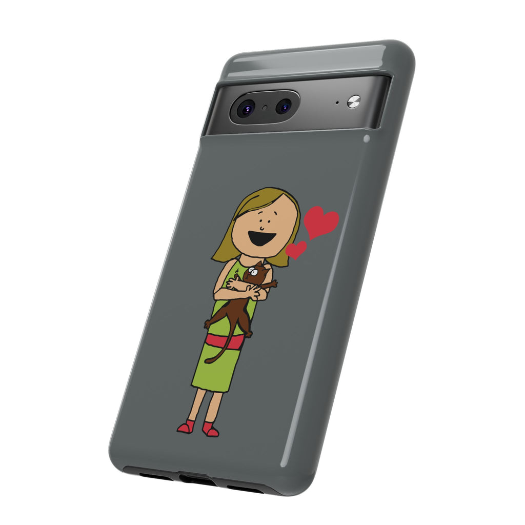 Pet Lover's Phone Case, Cute Animal Phone Cover, Gift for Dog Lovers, Cartoon Design, Fun Smartphone Accessory