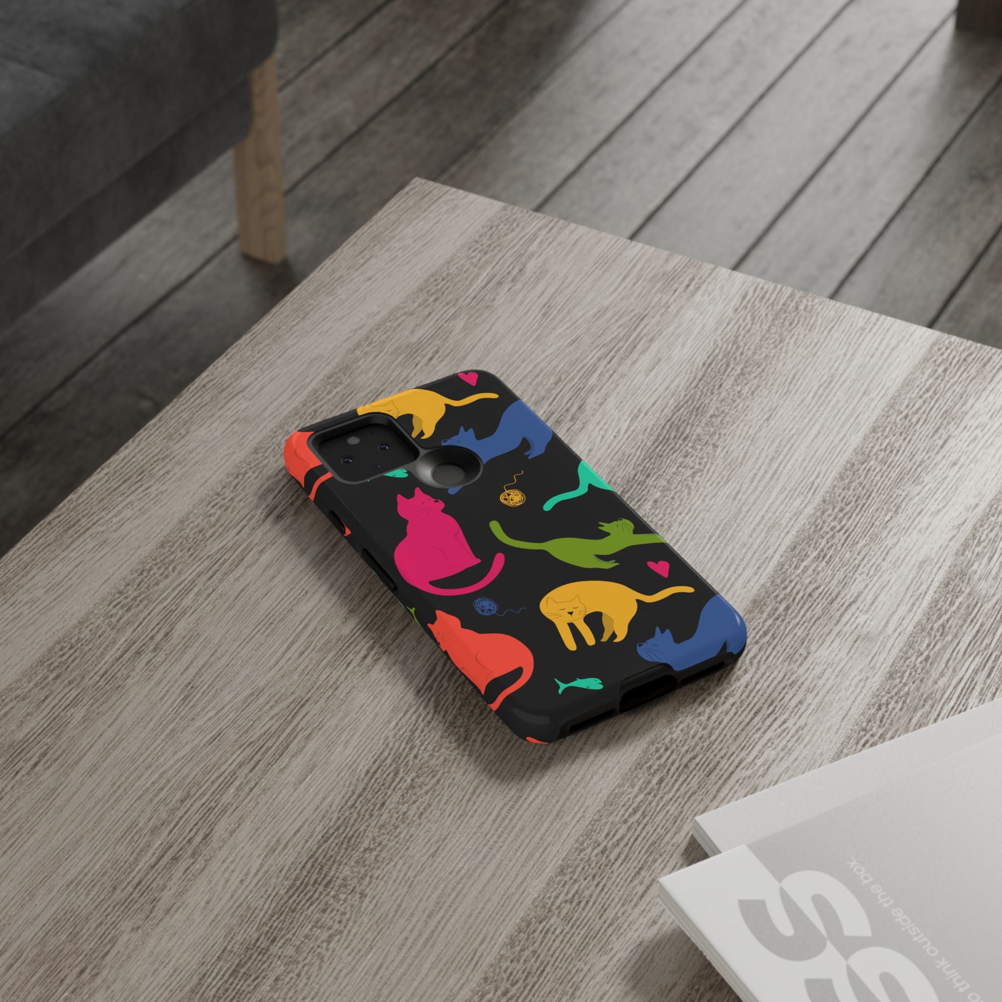 Colorful Cat Phone Case - Fun Pet Lover Accessory, Paw-some Gift for Cat Owners, Colorful Protective Cover, Cute Animal Phone [...]