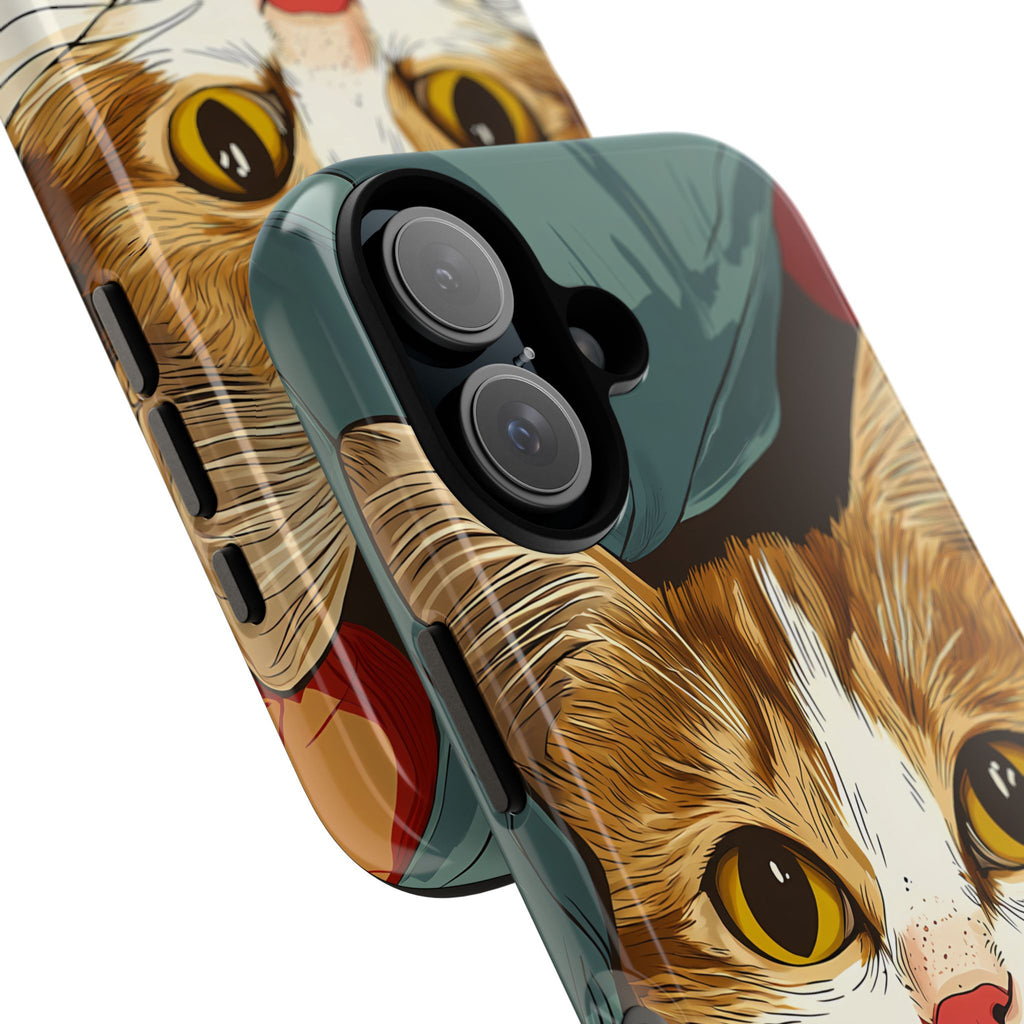 Cute Cat Phone Case - Ideal for Cat Lovers, Pet Owners, Birthday Gifts, Smartphone Accessories, Funny Pet Humor
