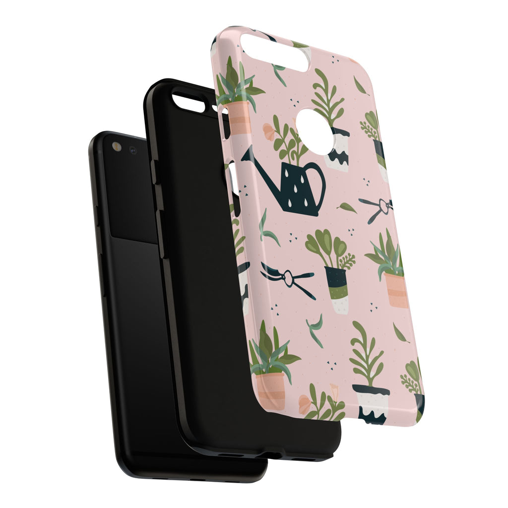 Floral Phone Case, Cute Plant Lover Case, Gift for Gardeners, Phone Cover, Green Thumb Accessories, Mother's Day Gift
