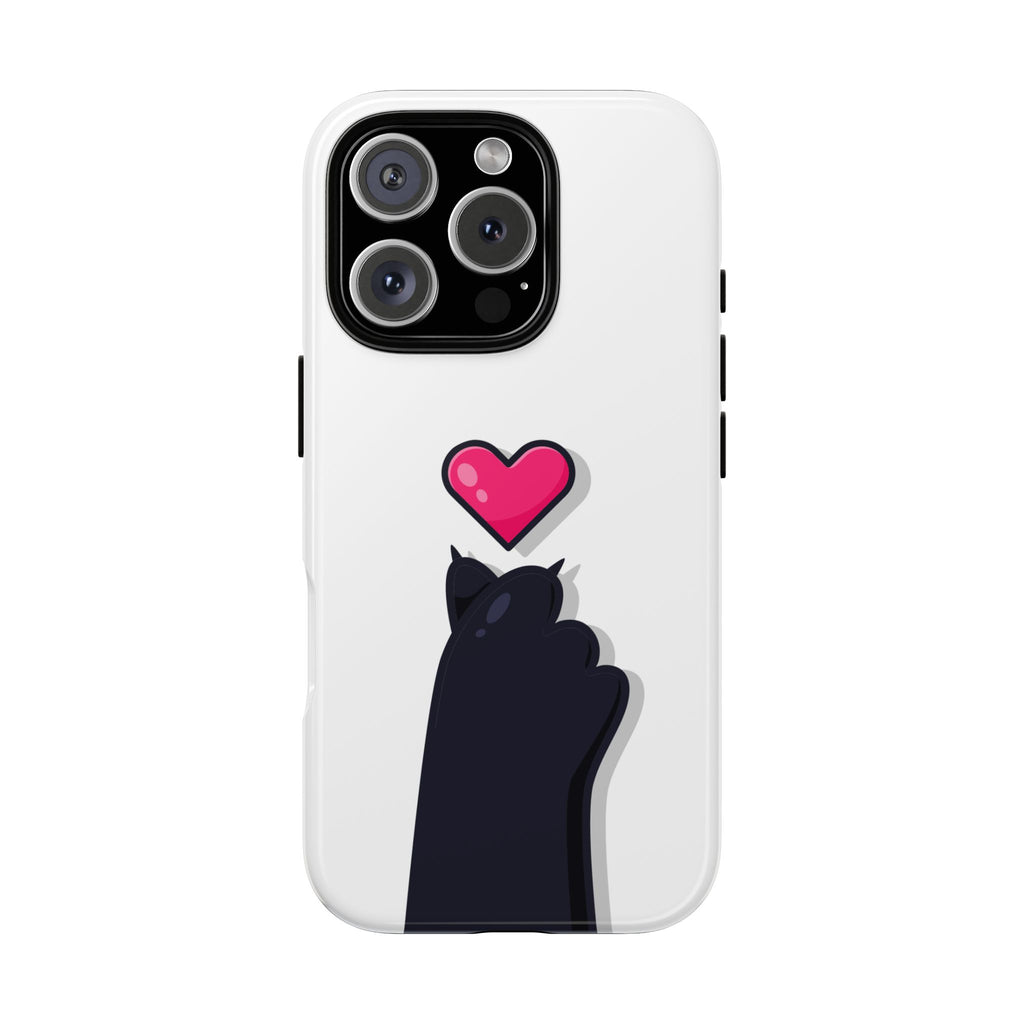 Cute Cat Love Phone Case, Tough Cell Phone Cover, Animal Lover Gifts, Pet Parent Accessories, Valentine's Day Essentials